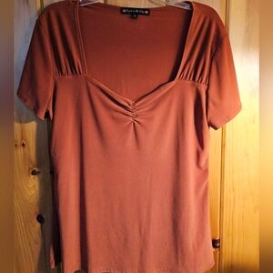 Ruched Short Sleeve Top